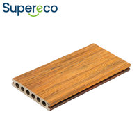 Vente directe d'usine, terrasse en composite bois-plastique extrudé anti-UV, plancher imperméable pour patio, terrasse extérieure en WPC