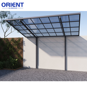 Abri de voiture moderne en aluminium à <span class=keywords><strong>pente</strong></span> simple ou <span class=keywords><strong>double</strong></span>, abri de voiture en polycarbonate et aluminium - Product Image 5