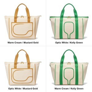 กระเป๋าใส่ไม้พายพิคเคิลบอลแบบมีซิป Heritage Canvas รุ่น Zip Court Tote ใส่ไม้พายได้ 3 อัน ผลิตจากผ้าฝ้ายผสมโพลีเอสเตอร์ รับสกรีนโลโก้ ขายส่ง กระเป๋าสำหรับกีฬาเทนนิสและพาเดล - Product Image 5