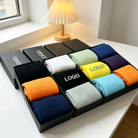 Boîte de 12 paires de chaussettes de sport en coton personnalisées, boîte cadeau, logo personnalisé, design personnalisé