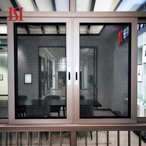 หน้าต่างบานเลื่อนอลูมิเนียมแบบรางคู่ ดีไซน์ทันสมัย ยี่ห้อ Glass Tengying พร้อมมุ้งลวด สำหรับบ้าน  ไม่มีฉนวนกันความร้อน ผลิตจากอลูมิเนียมอัลลอย - Product Image 3