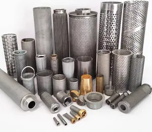 Produce multiple styles 304 316 stainless steel wire mesh filters Cylinder Perforated filter tube mesh filter