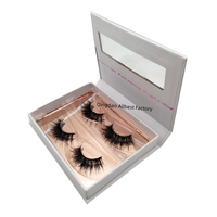 Lot de 2, 4, 3 ou 5 paires de faux cils avec logo personnalisé, sans cruauté animale, fabriqués à la machine, emballage de boîte à cils sous marque privée, fournisseur
