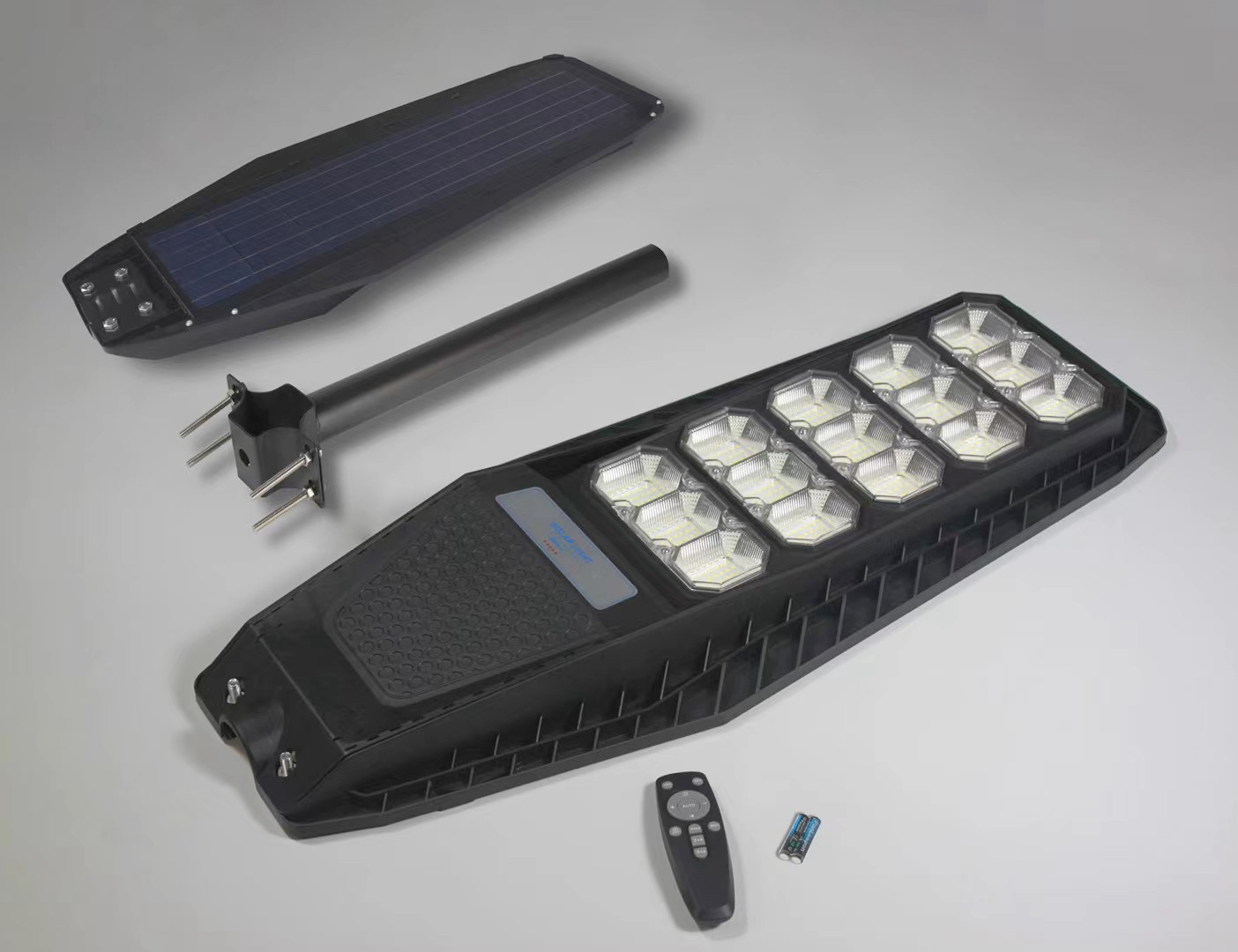 200W Solar Led Street Light 480LED Integr All In One Solar Street Light Remote Control Solar Panel Outdoor Street Light