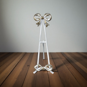 Metal Bookends Iron <b>Rustic</b> Bow Design 12x14x39.5cm For Adults Reading <b>Shelf</b> Decor - Product Image 2