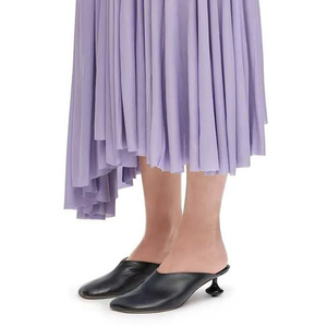 Chaussures à talons bas irréguliers personnalisées pour femmes, mules décontractées à bout rond pour le bureau - Product Image 2