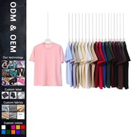 T-shirt homme uni 100% coton 230g sans couture latérale, manches courtes, coupe américaine, poids lourd, idéal pour l'été