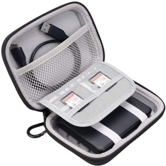 Customized Portable Waterproof Hard Disk Drive Eva Travel Carrying Case for Seagate Fast SSD