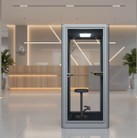 Cabines de bureau insonorisées multifonctionnelles UNIBOOTH durables, design moderne, mobiles, pour réunions, maison, hôtel, centre commercial, salon, bureau