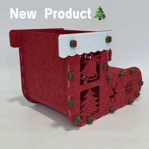 Venta al por mayor de alta calidad, muebles de sala de estar, Animal divertido, casa de Interior para mascotas, fieltro, gato, perro, cueva, cama para el día de Navidad - Product Image 2