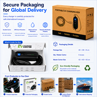 Chargeur de véhicule électrique portable BESEN Max16A, câble de type 2 de 5 mètres, écran LCD, chargeur intelligent pour véhicule électrique avec prise Schuko