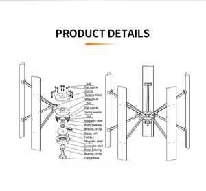 กังหันลมแบบ H ขนาด 100 กิโลวัตต์ พลังงานลมแบบแกนตั้ง 400 โวลต์ - Product Image 3