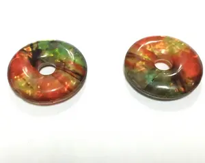 New Product Special Customized Excellent Polished Torus/Wheel Ammolite Stone