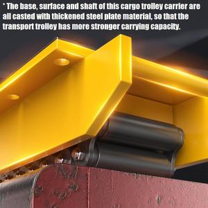 Rouleau mobile à chenilles à forte charge personnalisé rouleau mobile de transport sur chenilles durable chariot-citerne de <span class=keywords><strong>6</strong></span> tonnes - Product Image 4