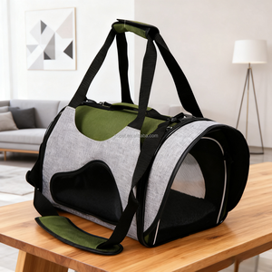 Hãng Hàng Không Đã Được Phê Duyệt Xách Tay Đóng Mở Dây Kéo Gấp Thể Thao Lưới Du Lịch Nhiều Màu Sang Trọng Mềm Pet Dog Mèo Tàu Sân Bay Tote - Product Image 1