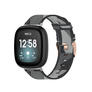 Correa de nailon para <span class=keywords><strong>Fitbit</strong></span> <span class=keywords><strong>Versa</strong></span> <span class=keywords><strong>3</strong></span> 4 Versa4 Sense <span class=keywords><strong>2</strong></span>, adaptador de conector, banda de repuesto deportiva para <span class=keywords><strong>Fitbit</strong></span> Versa4 - Product Image 6