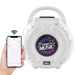 Wholesale Kids <b>Bluetooth</b> Karaoke Speaker Toy with <b>Microphones</b> Flash Light Home Party Singing Educational Musical Toy - Product Image 3