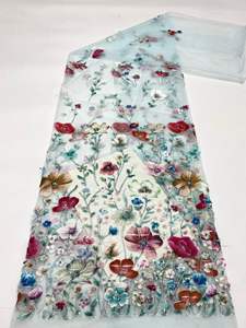 Vestido de Moda para Mujer con Bordado Estampado + Cuentas + Lentejuelas, Tela de Moda con Encaje - Product Image 2