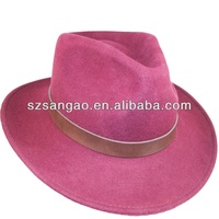 Chapeau d'hiver noir en feutre de laine à large bord pour femme, nouveau style tendance, personnalisable avec votre logo, vente en gros