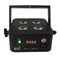Projecteur LED Yifa 4x18W RgbwaUv 6-en-1 avec télécommande sans fil et batterie intégrée