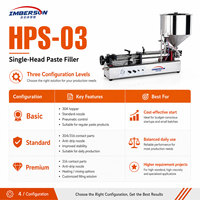 Machine de remplissage semi-automatique horizontale à pompe magnétique personnalisable de 25 à 1000 ml avec trémie pour liquides visqueux (boissons, produits chimiques)