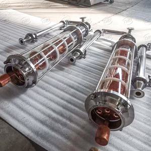 Nuevo fraccionador Placa de cubierta de burbujas Reflujo Fraccionador de cobre Destilador Ron Vodka Alcohol Vidrio Torre de fraccionamiento de cobre - Product Image 6