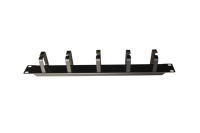 Gestionnaire de câbles horizontal 1U à 5 anneaux en D pour montage en rack, organisateur de câbles réseau 19 pouces pour centre de données et rack de serveur