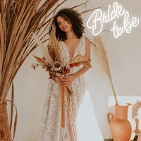 Mini gelin olmak Neon işareti pembe akrilik LED dim noel yeni yıl Bachelorette parti yatak odası için ev duvar dekoru