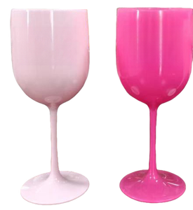 Copas de Vino Bohemias de PP de 16 oz, Irrompibles, Reutilizables, de Color Negro, Rosa y Blanco, para Flautas, Bares, Clubes, Restaurantes, Fiestas en Casa - Product Image 2