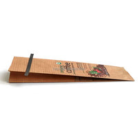 Sacs d'emballage de grains de café compostables écologiques avec impression personnalisée et bandes d'étanchéité en étain-pochettes vides en gros