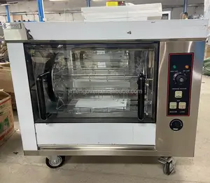 Rotisserie mesin panggang ayam oven gas ayam rotesserie komersial oven putar untuk ayam