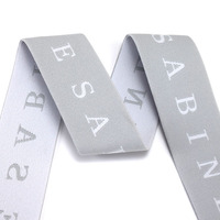 Bajo MOQ Jacquard Bandas Elastica Banda elástica tejida Bragas Cintura ancha con logotipo de moda propio