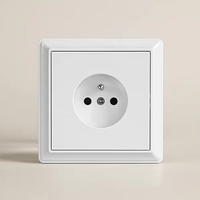 Interrupteurs muraux de style allemand, français, russe, design luxueux, cadre fin, EU 80*80, boutons poussoirs