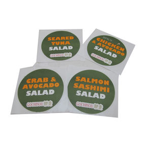 Pegatinas adhesivas promocionales personalizables Impresión offset personalizada para cualquier forma y tamaño con texto e <span class=keywords><strong>imagen</strong></span> de logotipo - Product Image 1