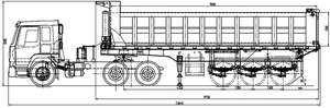 Oferta Especial: Remolque Volquete de Acero de 3 Ejes Personalizable, Semirremolque de Carga Trasera, Neumáticos 12R22.5, Carga Útil de 30000 kg, 42 m³, 28 Toneladas - Product Image 5