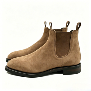 Botas <span class=keywords><strong>Chelsea</strong></span> de Estilo Británico de Lujo para <span class=keywords><strong>Hombre</strong></span>, Fabricadas con Cuero Italiano y Construcción Goodyear, Fabricante OEM ODM con Logotipo Personalizado - Product Image 1