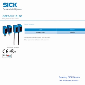 GSE6-N1112 Đức bị bệnh đối diện cảm biến quang điện OEM 1 năm bảo hành mới số gốc 1052453 tại chỗ - Product Image 4