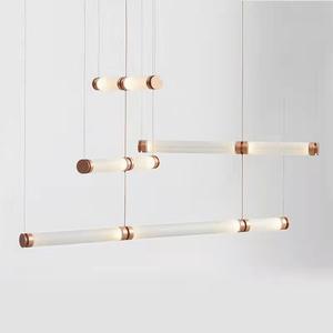 โคมไฟระย้าทรงลูกบอลทำจากแก้วสีเทียนดีไซน์แบบนอร์ดิกสำหรับโชว์รูมบาร์สตูดิโอวิลล่า - Product Image 6