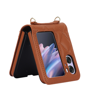 Para OPPO Find N2 <span class=keywords><strong>Flip</strong></span> CrossBody Wallet Funda trasera Funda de lujo para tarjetas de crédito para Oppo Find N3 <span class=keywords><strong>Flip</strong></span> - Product Image 3