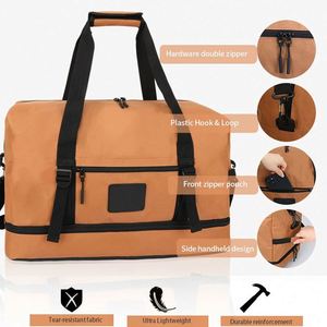 กระเป๋าเดินทางแบบถือสำหรับผู้หญิงขนาดใหญ่ ยี่ห้อ BSCI รุ่น Custom Weekender พร้อมช่องใส่รองเท้า - Product Image 4