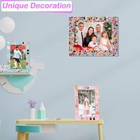 Base vierge en résine de 6 pouces pour artisanat, colle à crème fouettée et breloques en résine, cadre photo DIY, cadeau idéal