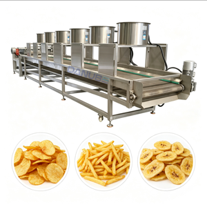 Stainless Steel Continuous Frying Production Line Industrial Automatic Snack Food Deep <b>Fryer</b> Processing Line - Product Image 1