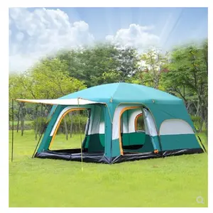 two room extra large outdoor camping tents 6 12 persons 430*305*200cm waterproof outdoor family luxury big camping tents