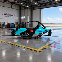 Avion EVTOL, avion ultraléger piloté, drone humain, design pliable, temps de vol de 30 à 45 minutes, vitesse de 100 km/h, poids de décollage de 300 kg
