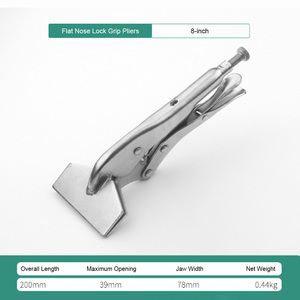 Alicates de Bloqueo de Cadena Profesionales de 8 Pulgadas, Abrazadera de Chapa Metálica de Acero, Herramienta Manual Ajustable Tipo Tornillo de Banco - Product Image 1