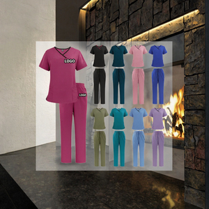 Uniformes Médicos Personalizados con Logotipo, Unisex, Ecológicos, de Spandex/Poliéster, Conjuntos de Uniformes Quirúrgicos para Hospitales, Clínicas Dentales y Consultorios Médicos - Product Image 2