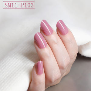 Lot de 24 <span class=keywords><strong>faux</strong></span> <span class=keywords><strong>ongles</strong></span> carrés de luxe à presser, couleur unie, à coller, pour revendeurs - Product Image 3