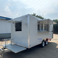 Remorque de camion de restauration commerciale certifiée DOT USA avec fenêtre coulissante, chariots de restauration mobiles pour kebab, remorque alimentaire à vendre