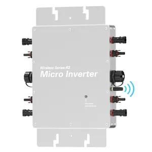 Sistema de energía de panel solar de monitoreo inteligente de 2000W en red MPPT Micro inversor solar