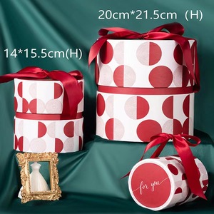 <span class=keywords><strong>Polka</strong></span> <span class=keywords><strong>Dot</strong></span> <span class=keywords><strong>Red</strong></span> Wedding Kẹo hộp vòm trở lại với Túi Quà Tặng Tay Lật Top Hand Hộp quà tặng - Product Image 6